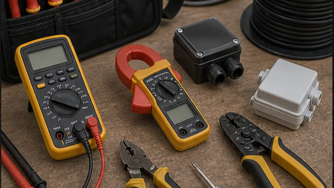 Tools for garage wiring installation