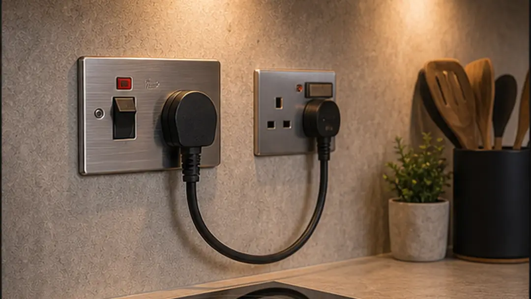 Illustrative kitchen electrical upgrades work in Kirriemuir