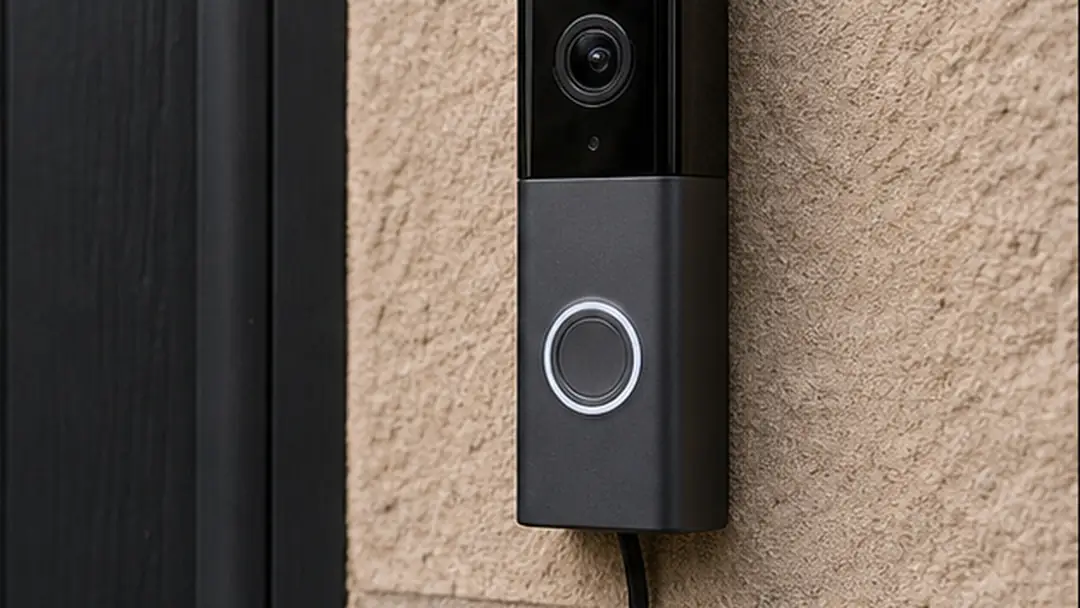 Illustrative video doorbell installation work in Kirriemuir